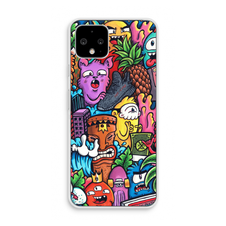Vexx Mixtape: Pixel 4 Transparant Hoesje
