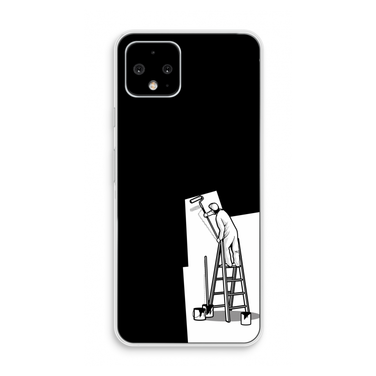 Musketon Painter: Pixel 4 Transparant Hoesje