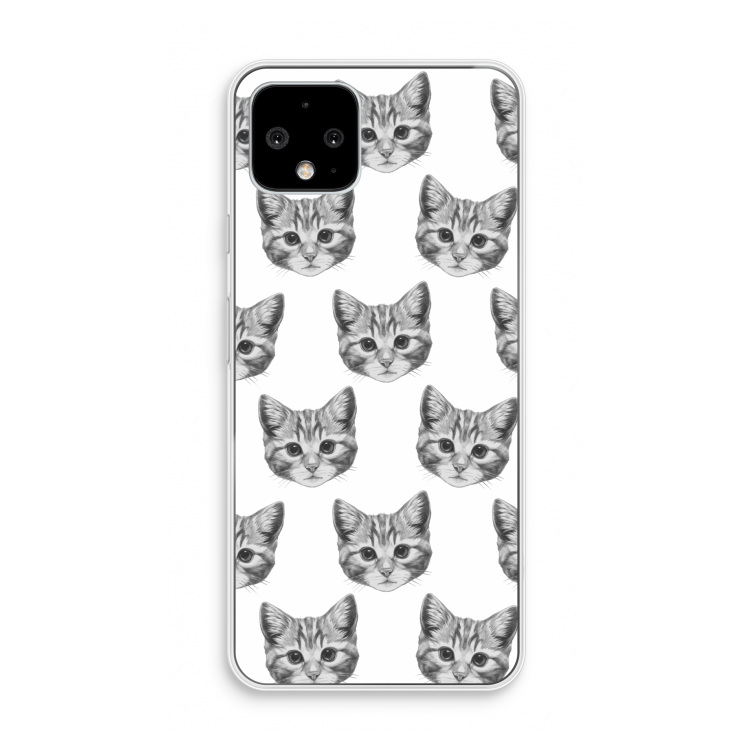Kitten: Pixel 4 Transparant Hoesje