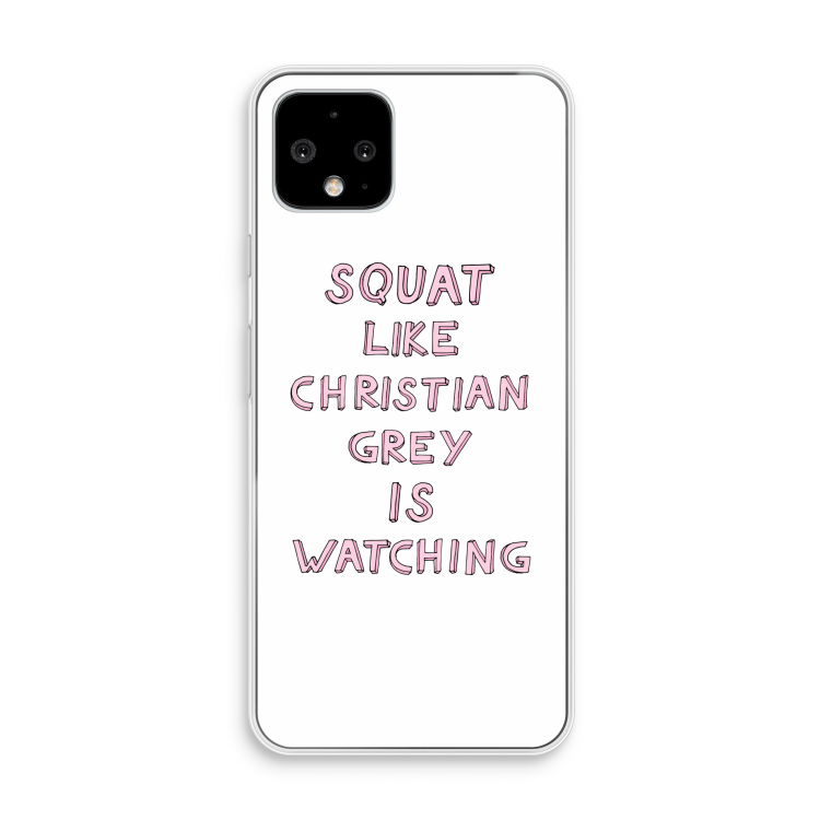 Christian Grey: Pixel 4 Transparant Hoesje