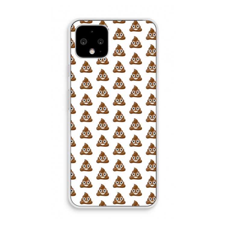 Poop emoji: Pixel 4 Transparant Hoesje