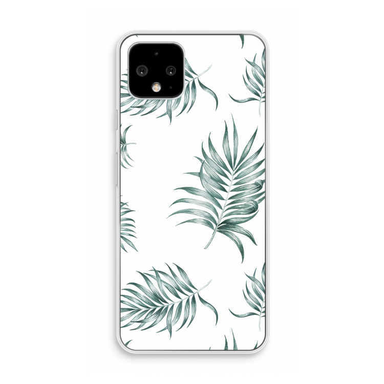 Simple leaves: Pixel 4 Transparant Hoesje