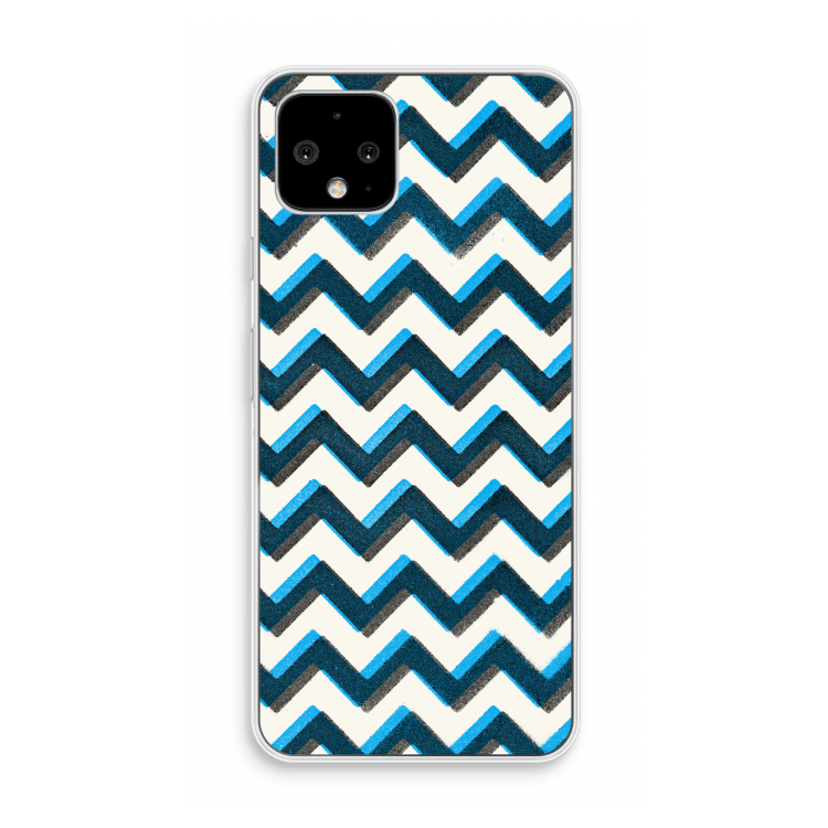 Onderbroken lijn: Pixel 4 Transparant Hoesje