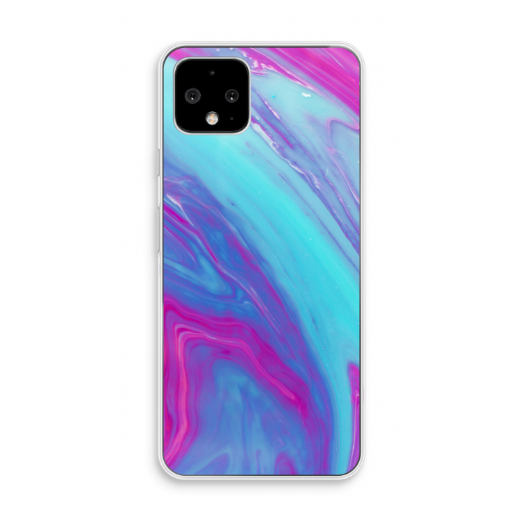 Zweverige regenboog: Pixel 4 Transparant Hoesje