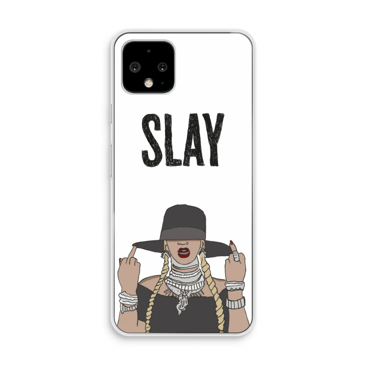Slay All Day: Pixel 4 Transparant Hoesje