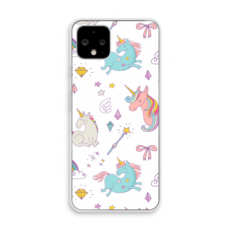 Fantasiewereld: Pixel 4 Transparant Hoesje