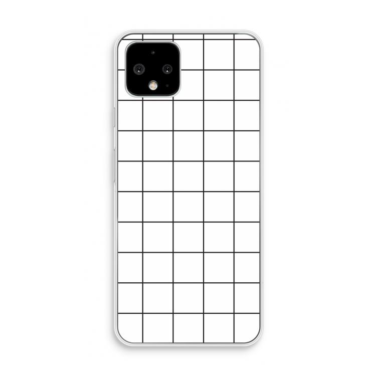 Rooster: Pixel 4 Transparant Hoesje