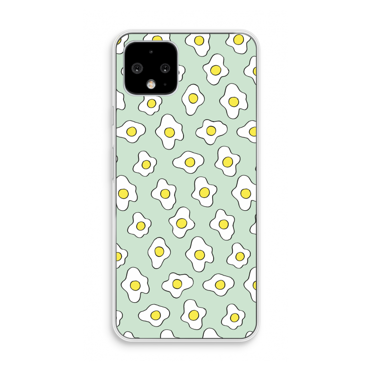 Spiegeleitjes: Pixel 4 Transparant Hoesje