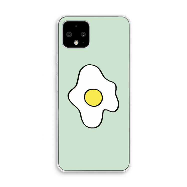 Spiegelei: Pixel 4 Transparant Hoesje