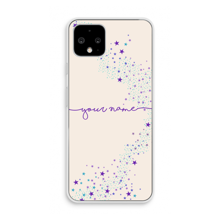 Sterren: Pixel 4 Transparant Hoesje