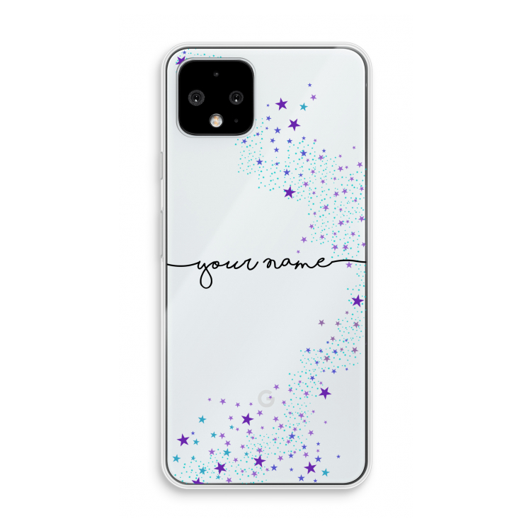 Sterren: Pixel 4 Transparant Hoesje