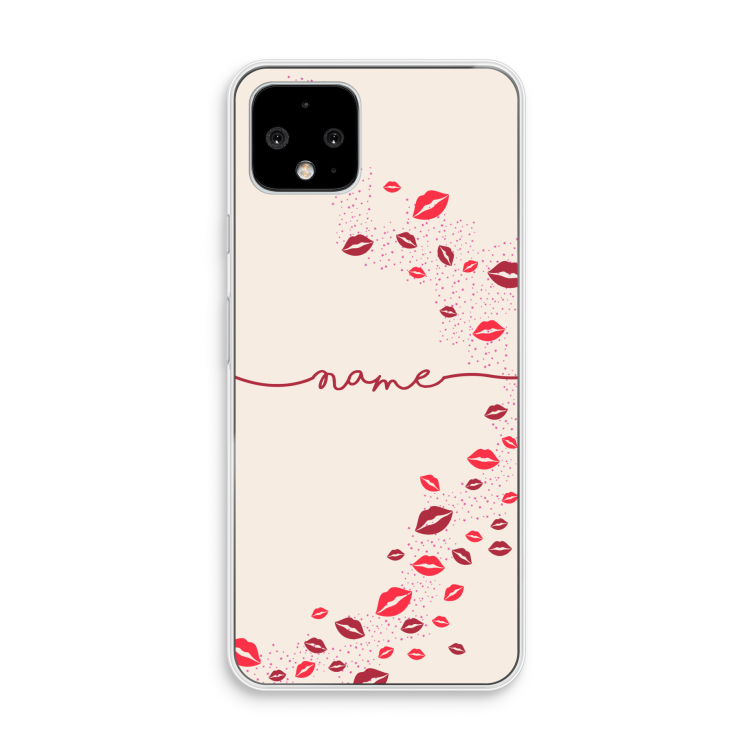 Kusjes: Pixel 4 Transparant Hoesje
