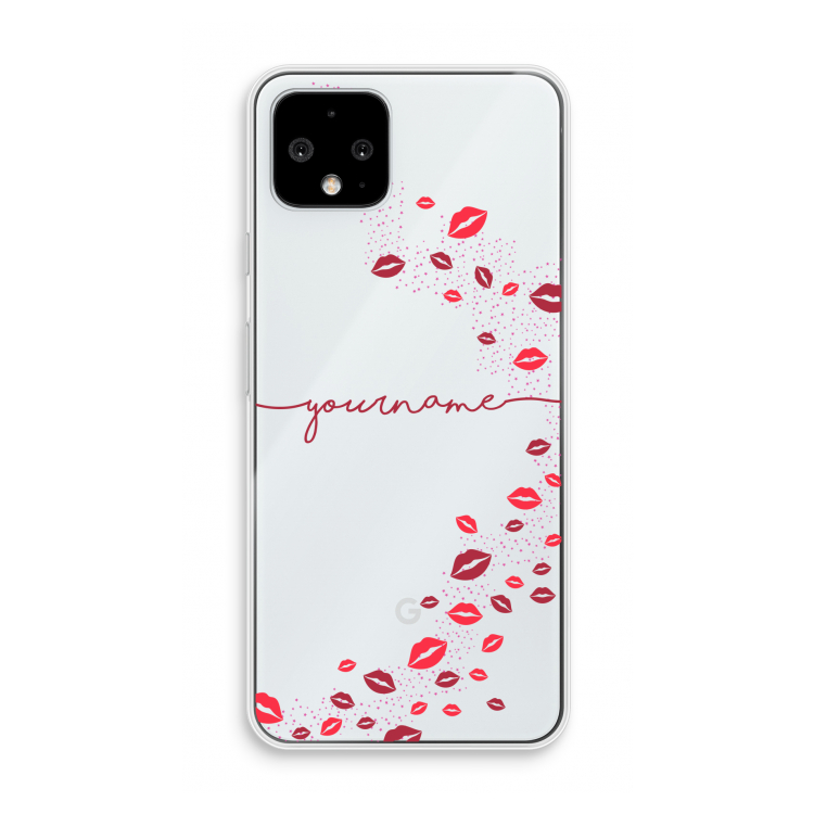 Kusjes: Pixel 4 Transparant Hoesje