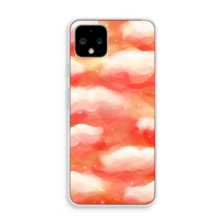 Lichte Wolken: Pixel 4 Transparant Hoesje