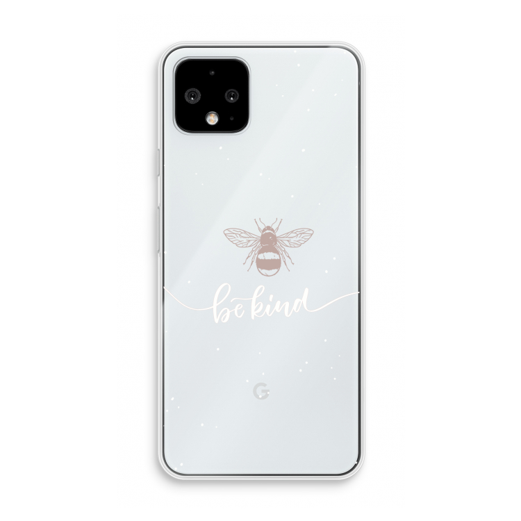 Be(e) kind: Pixel 4 Transparant Hoesje