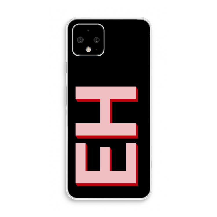 Monogram: Pixel 4 Transparant Hoesje