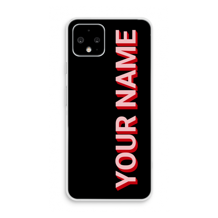 Namecase: Pixel 4 Transparant Hoesje