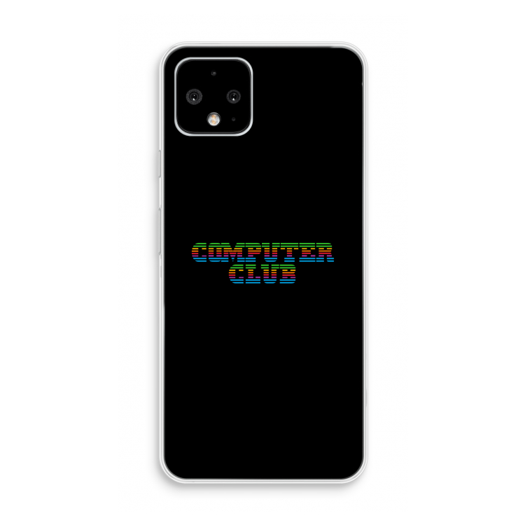 Retro: Pixel 4 Transparant Hoesje
