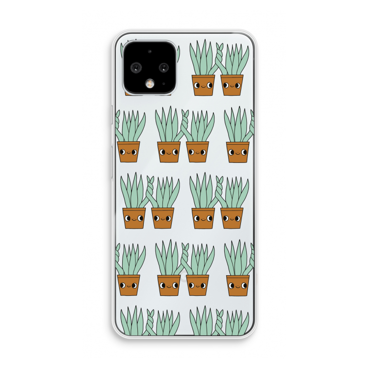 Sansevieria: Pixel 4 Transparant Hoesje