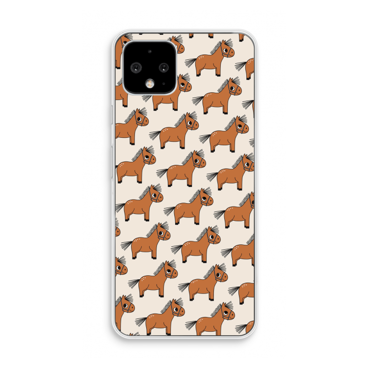 Pony: Pixel 4 Transparant Hoesje