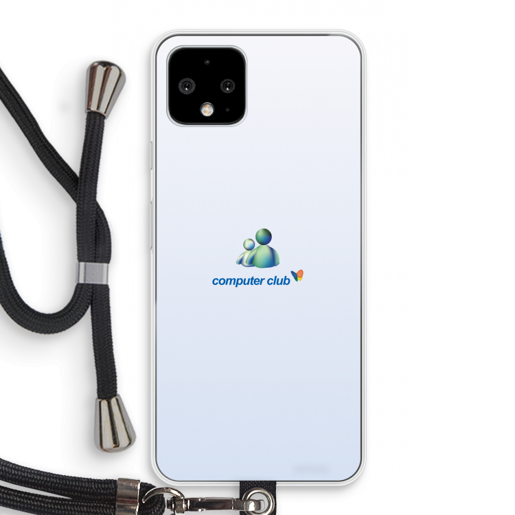 MSN: Pixel 4 Transparant Hoesje met koord