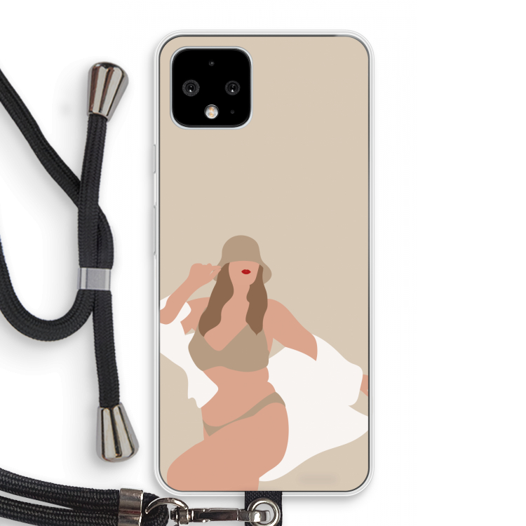 One of a kind: Pixel 4 Transparant Hoesje met koord
