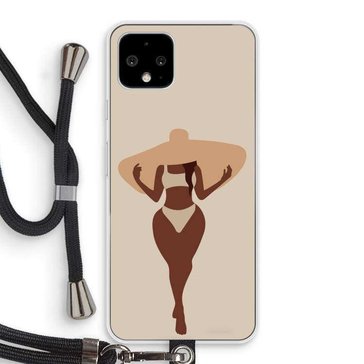 Let's get salty: Pixel 4 Transparant Hoesje met koord