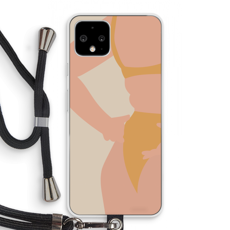 Bikini body: Pixel 4 Transparant Hoesje met koord