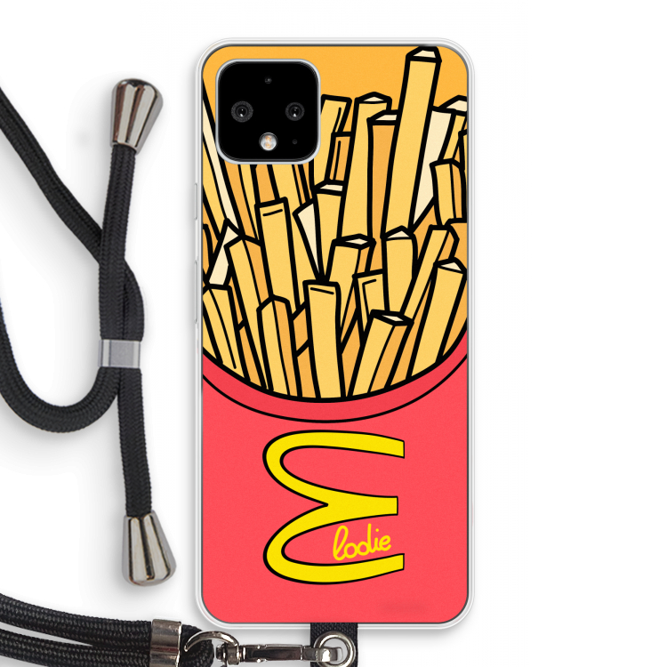 McElodie: Pixel 4 Transparant Hoesje met koord