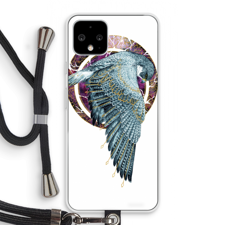 Golden Falcon: Pixel 4 Transparant Hoesje met koord