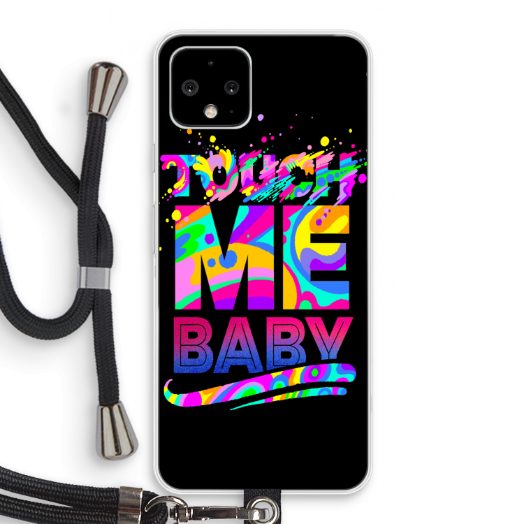 Touch Me: Pixel 4 Transparant Hoesje met koord