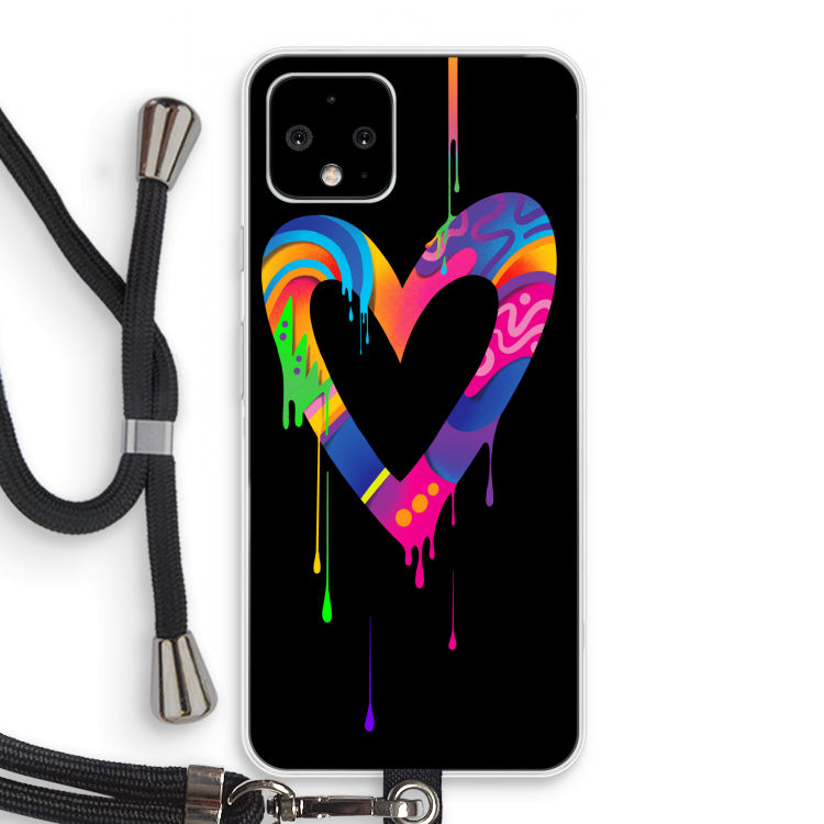 Melts My Heart: Pixel 4 Transparant Hoesje met koord