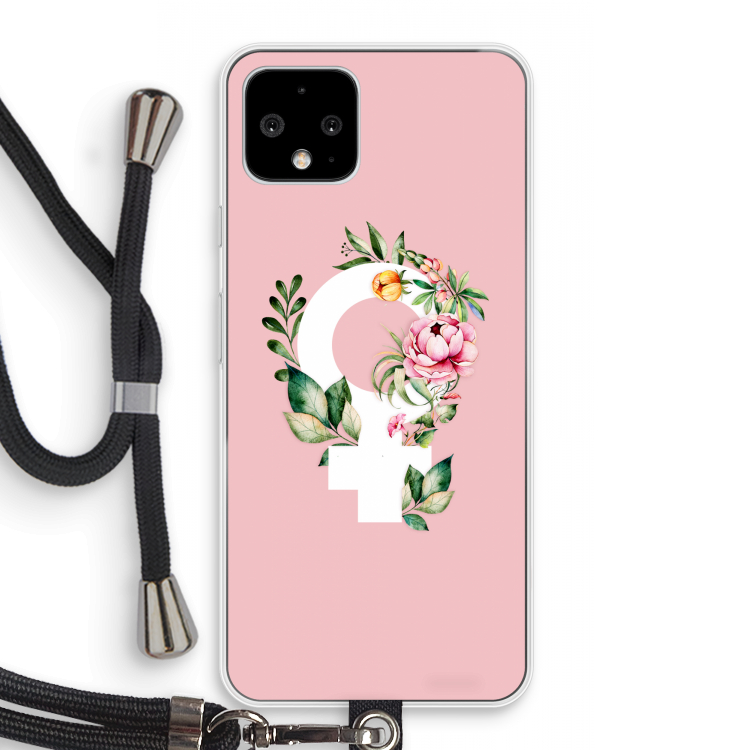 Venus: Pixel 4 Transparant Hoesje met koord