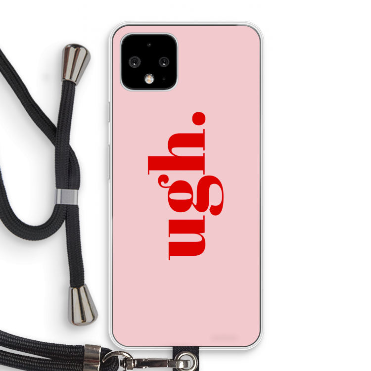 Ugh: Pixel 4 Transparant Hoesje met koord