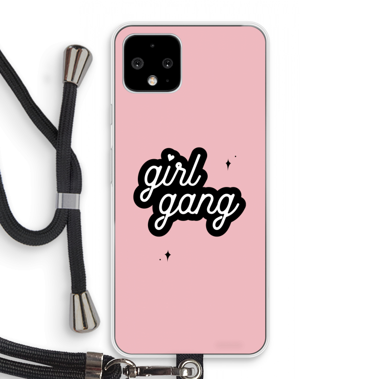 Girl Gang: Pixel 4 Transparant Hoesje met koord