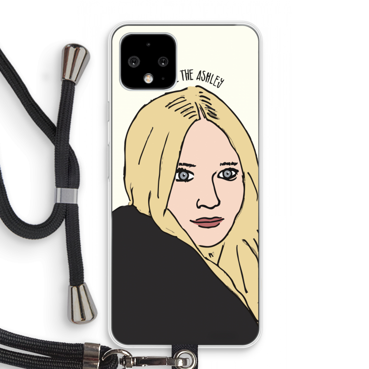 Ashley: Pixel 4 Transparant Hoesje met koord