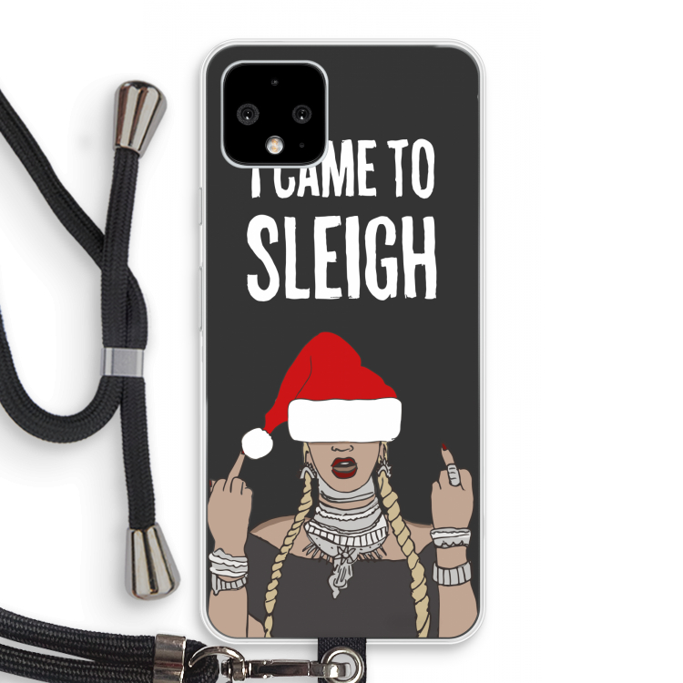 Came To Sleigh: Pixel 4 Transparant Hoesje met koord