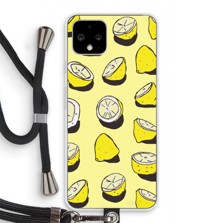 When Life Gives You Lemons...: Pixel 4 Transparant Hoesje met koord