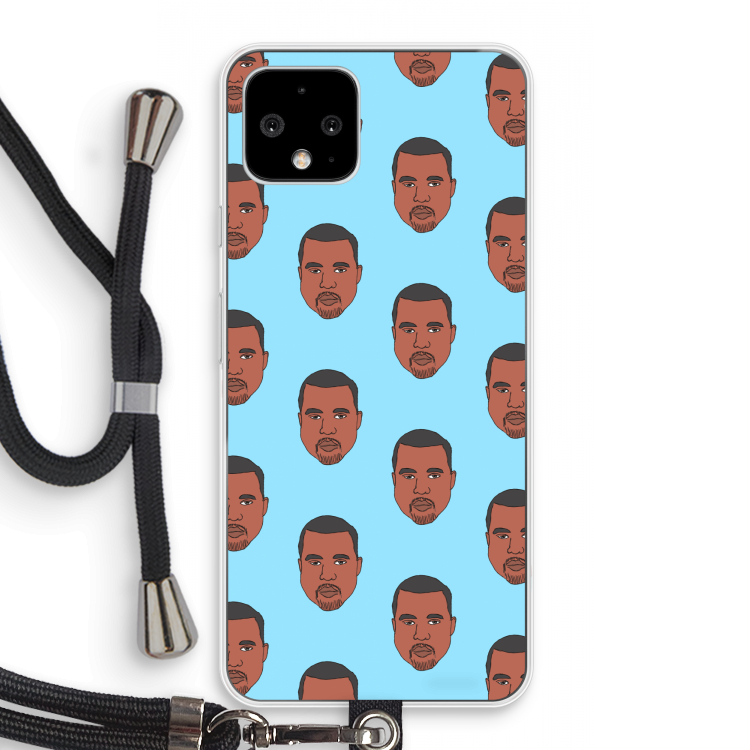 Kanye Call Me?: Pixel 4 Transparant Hoesje met koord