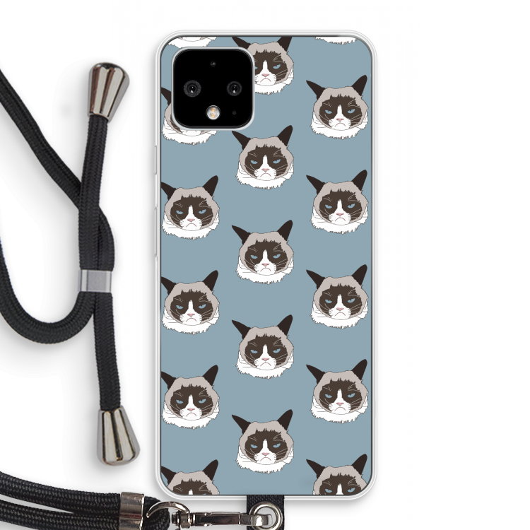 It's a Purrr Case: Pixel 4 Transparant Hoesje met koord