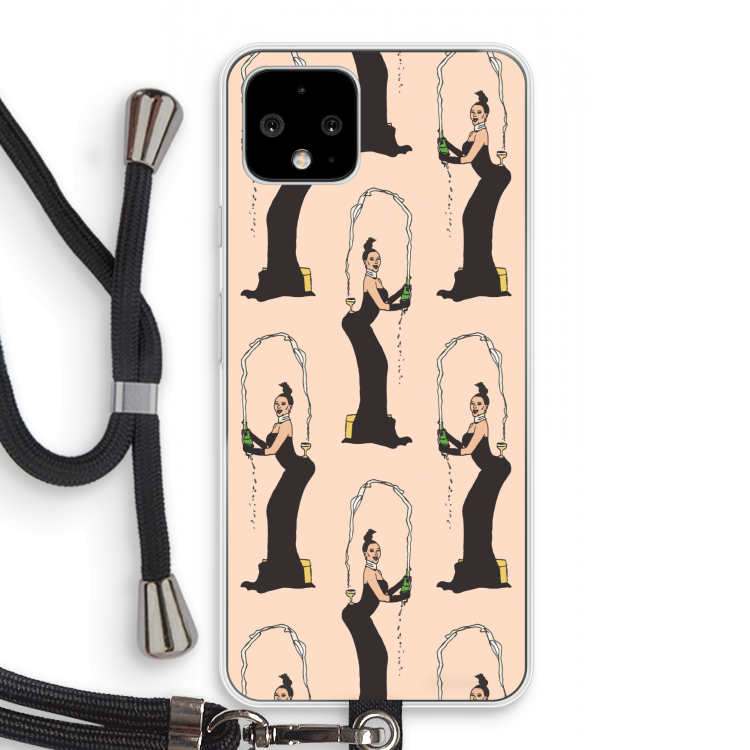 Pop Some Kim: Pixel 4 Transparant Hoesje met koord