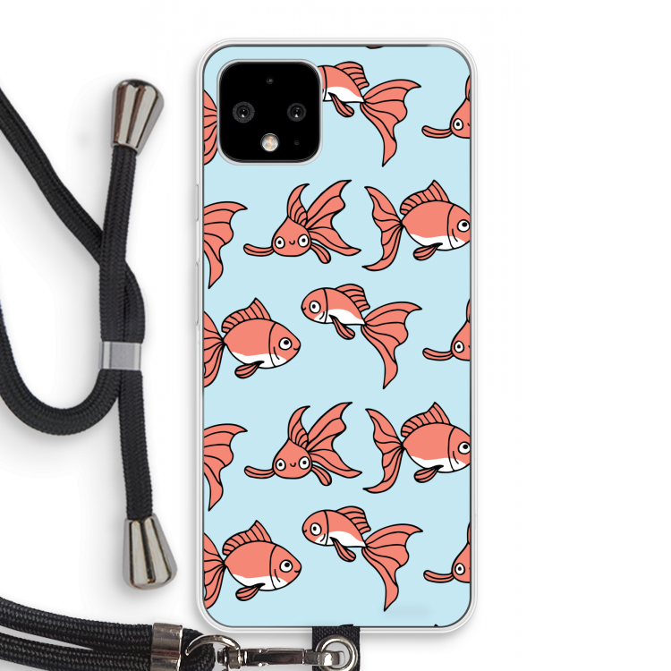Blub: Pixel 4 Transparant Hoesje met koord