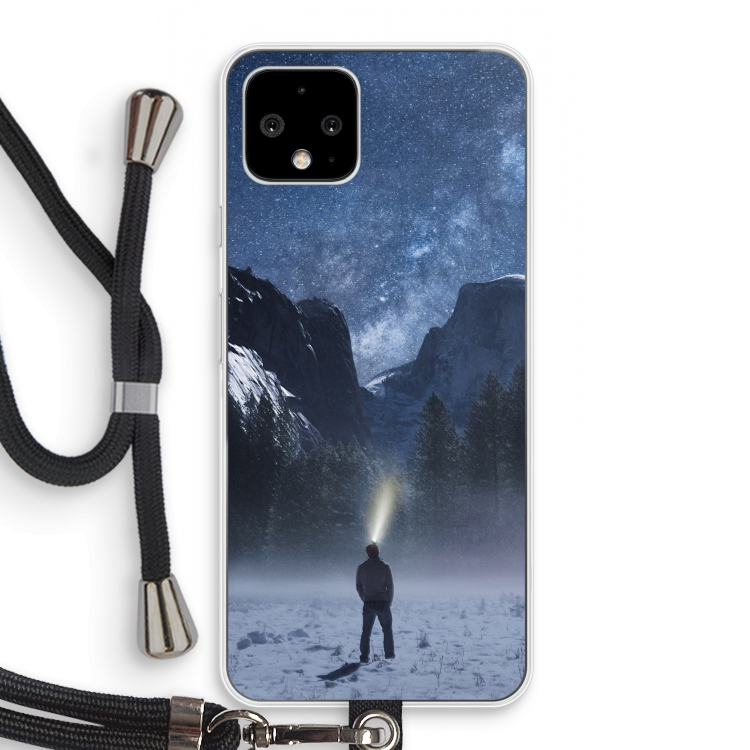 Wanderlust: Pixel 4 Transparant Hoesje met koord