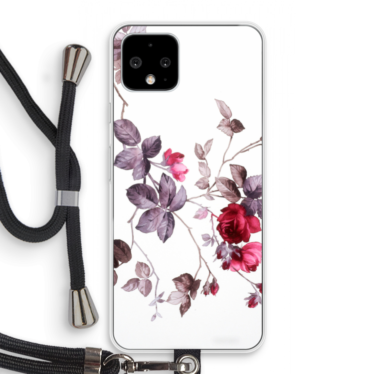 Mooie bloemen: Pixel 4 Transparant Hoesje met koord