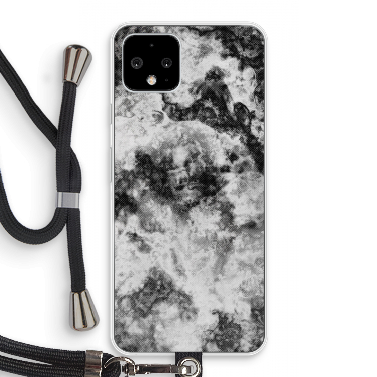 Onweer: Pixel 4 Transparant Hoesje met koord