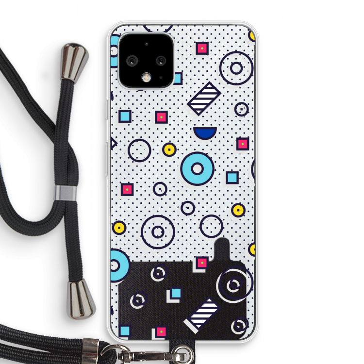 8-bit N°9: Pixel 4 Transparant Hoesje met koord