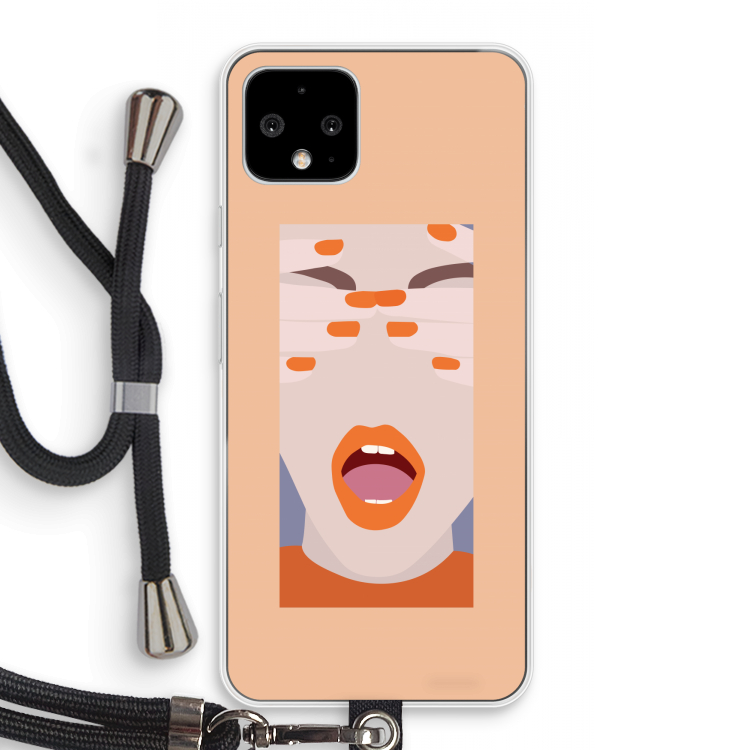 Surprise: Pixel 4 Transparant Hoesje met koord