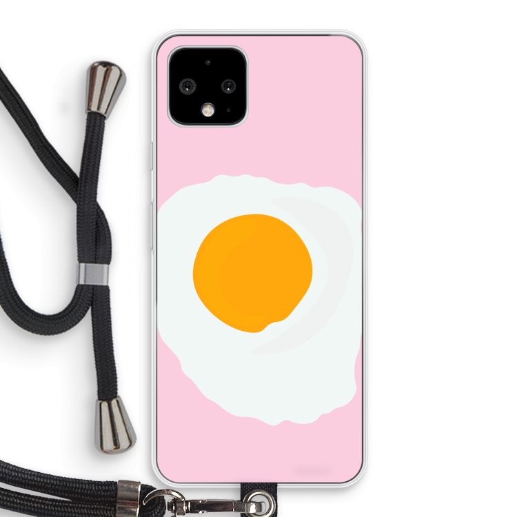 Sunny side up: Pixel 4 Transparant Hoesje met koord