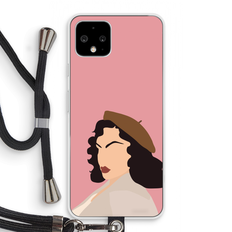 Confidence: Pixel 4 Transparant Hoesje met koord