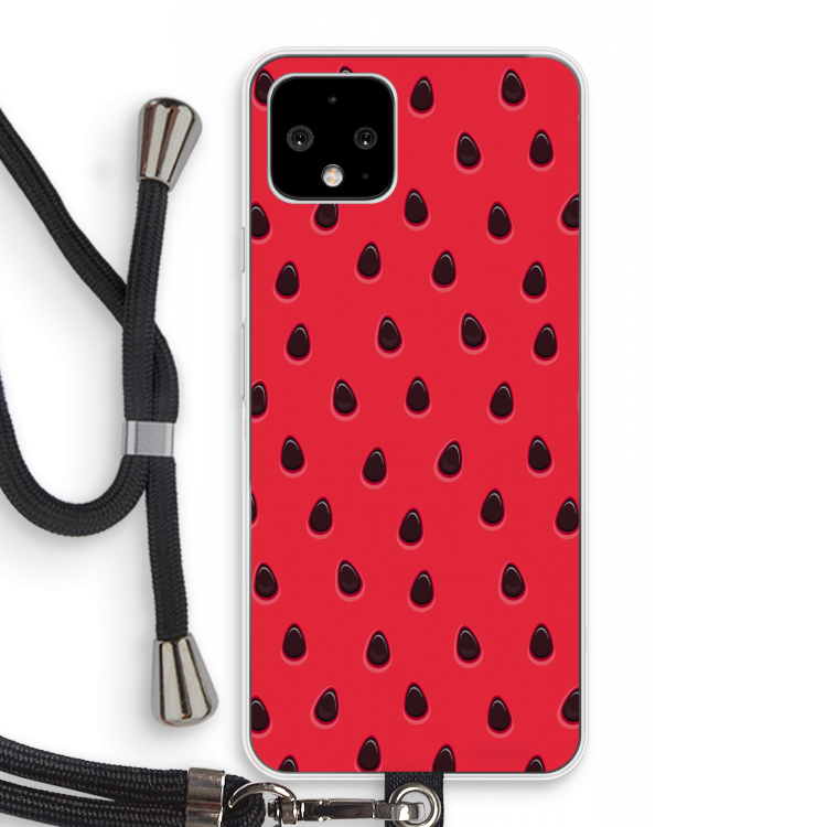 Watermelon: Pixel 4 Transparant Hoesje met koord